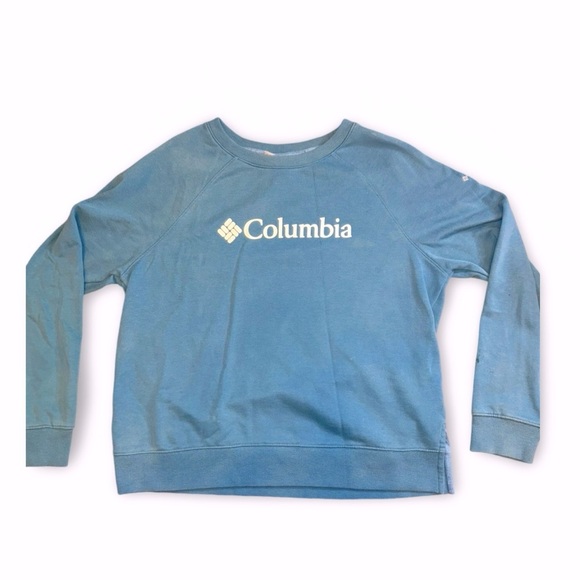 Columbia Women's Logo Crew 
Comfort Stretch Sweatshirt Size Large - Picture 1 of 4